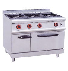 Gas Range With 3-Burners & Gas Oven